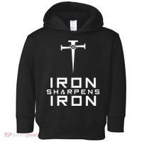 Iron Sharpens Iron Christian Faith Toddler Hoodie thumb 0