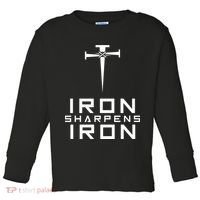 Iron Sharpens Iron Christian Faith Toddler Long Sleeve Shirt thumb 0