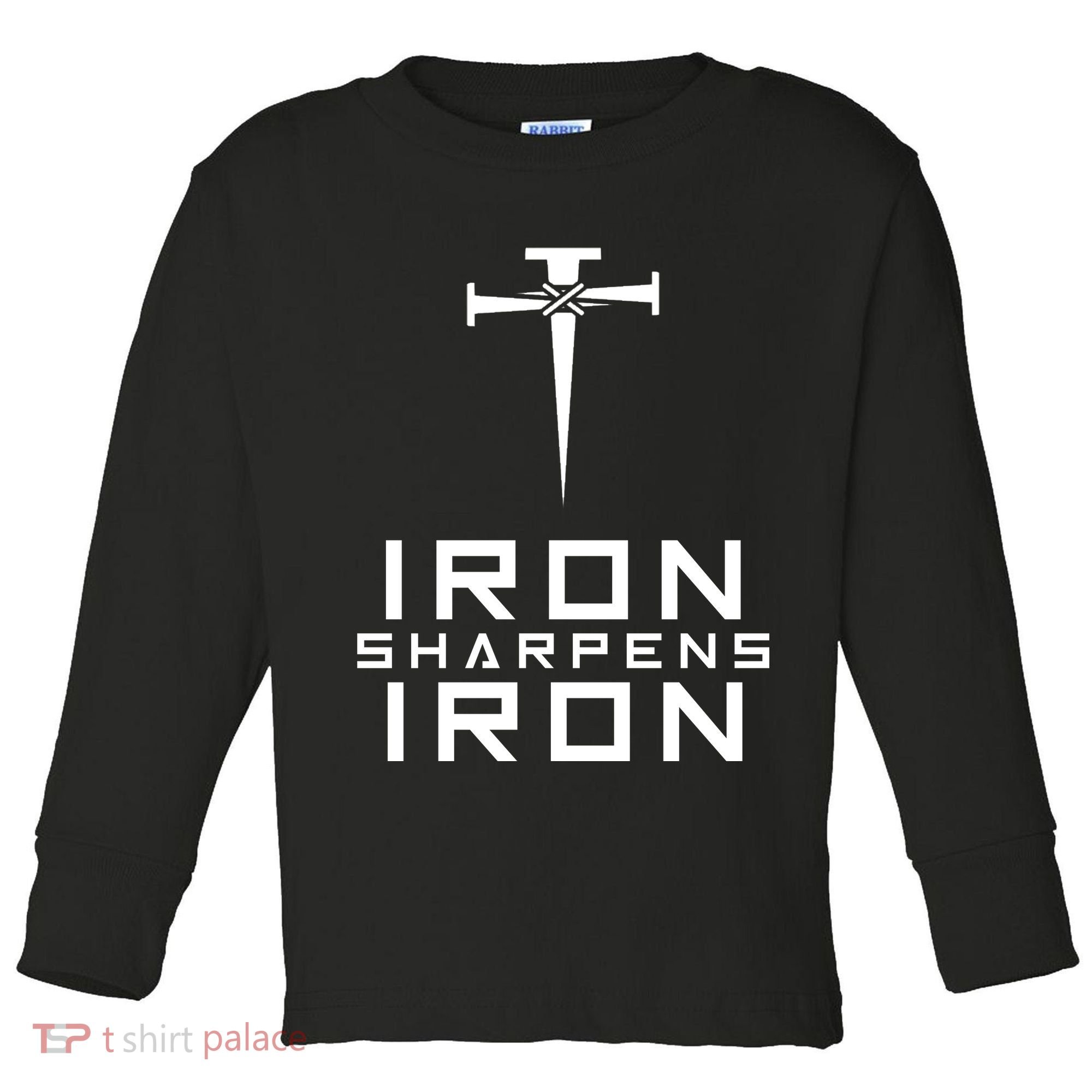 Iron Sharpens Iron Christian Faith Toddler Long Sleeve Shirt