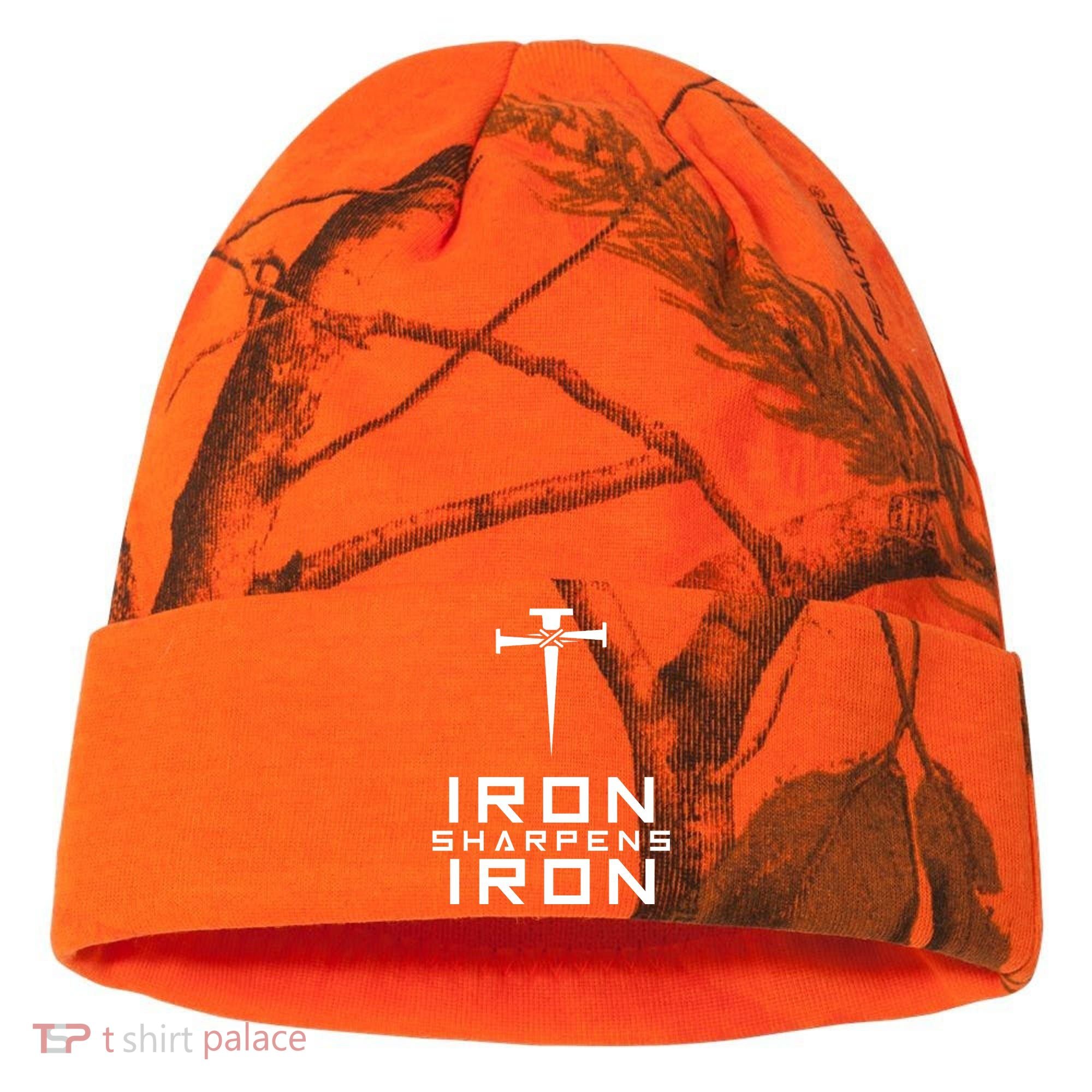 Iron Sharpens Iron Christian Faith Kati Licensed 12" Camo Cuffed Beanie