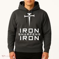 Iron Sharpens Iron Christian Faith Hoodie thumb 2