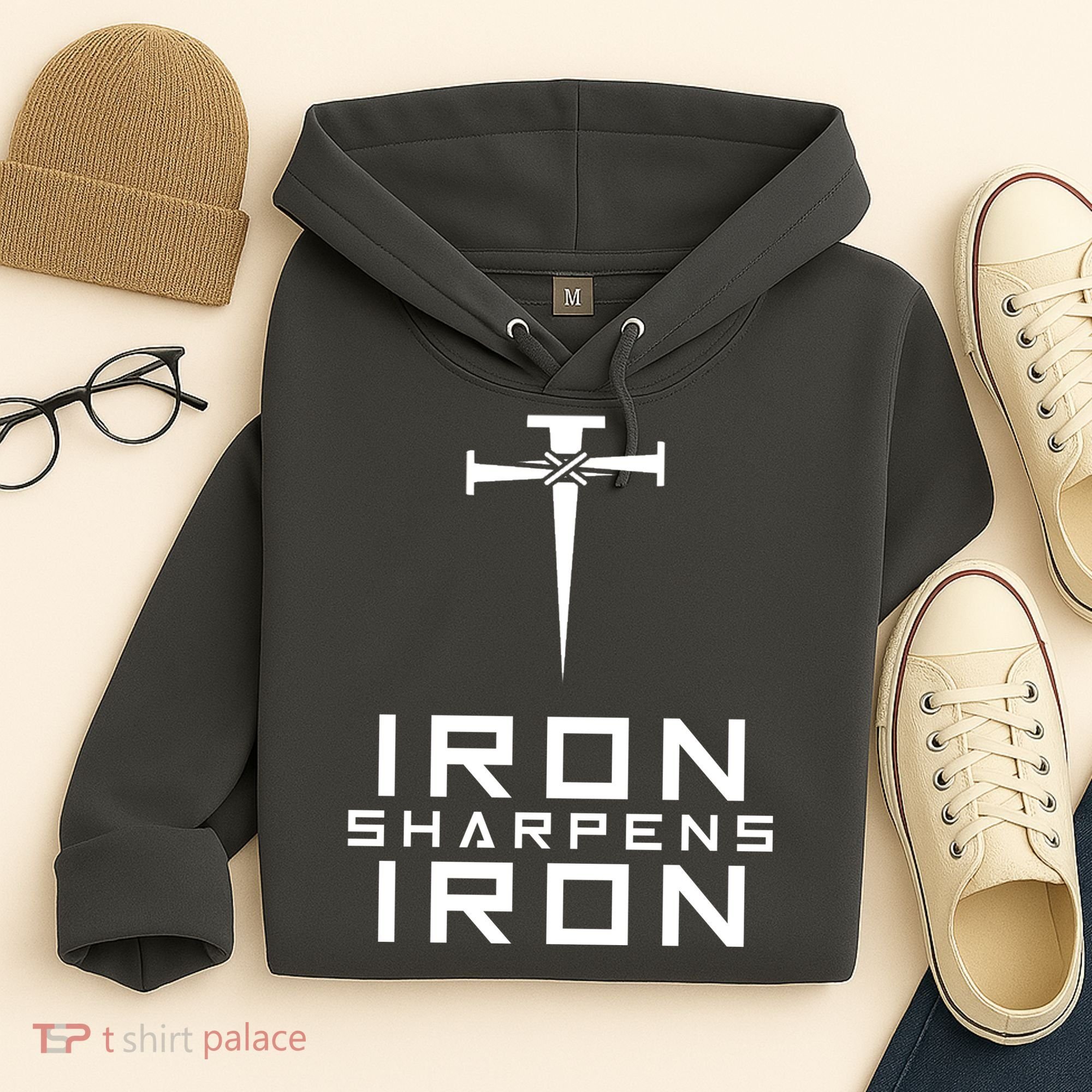 Iron Sharpens Iron Christian Faith Hoodie