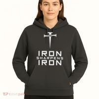 Iron Sharpens Iron Christian Faith Hoodie thumb 5