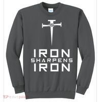 Iron Sharpens Iron Christian Faith Sweatshirt thumb 0