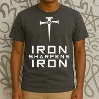 Iron Sharpens Iron Christian Faith T-Shirt thumb 3