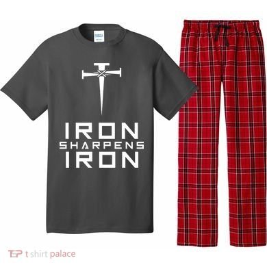Iron Sharpens Iron Christian Faith Pajama Set