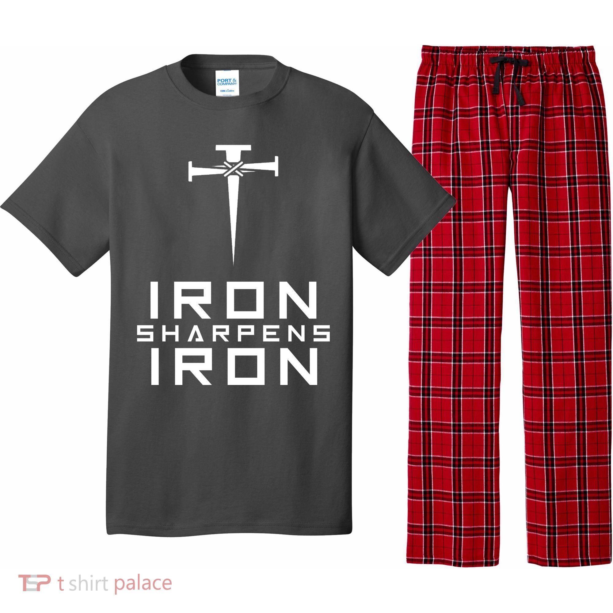 Iron Sharpens Iron Christian Faith Pajama Set