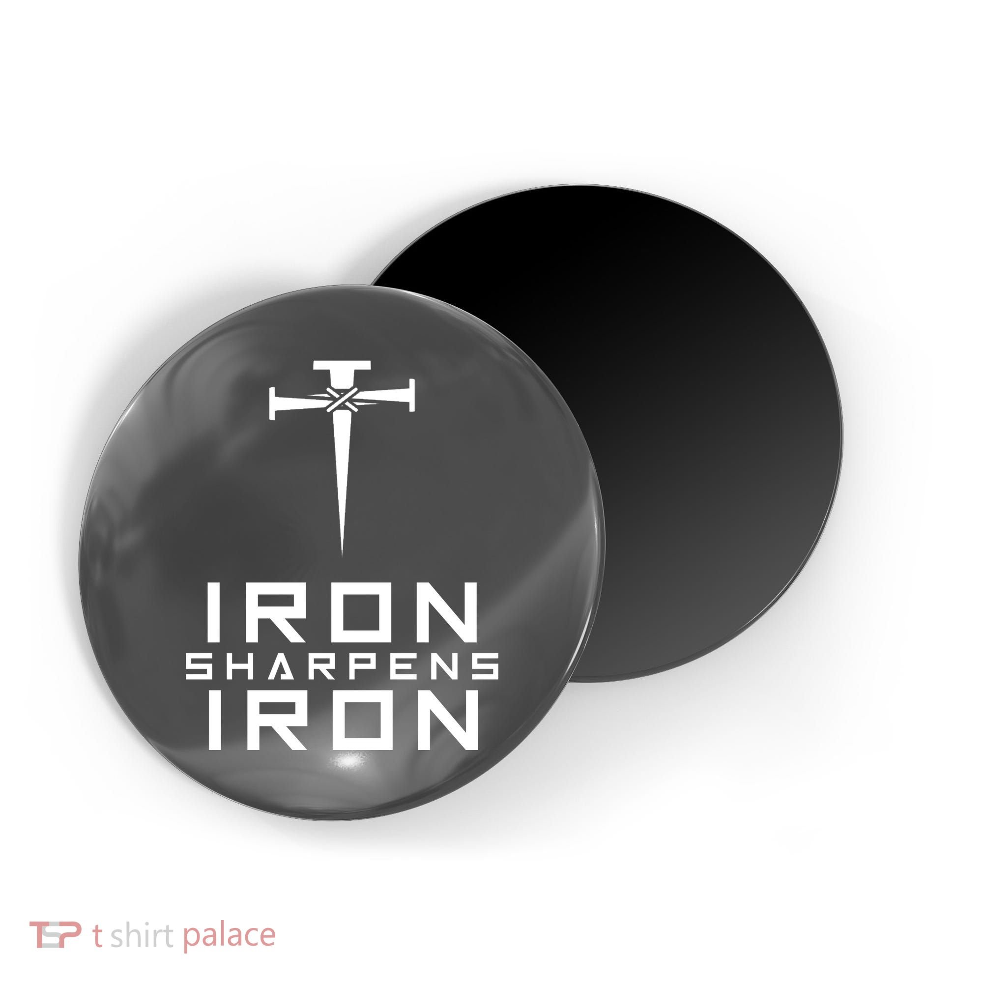 Iron Sharpens Iron Christian Faith Magnet