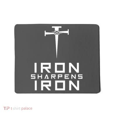 Iron Sharpens Iron Christian Faith Mousepad