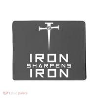 Iron Sharpens Iron Christian Faith Mousepad thumb 0