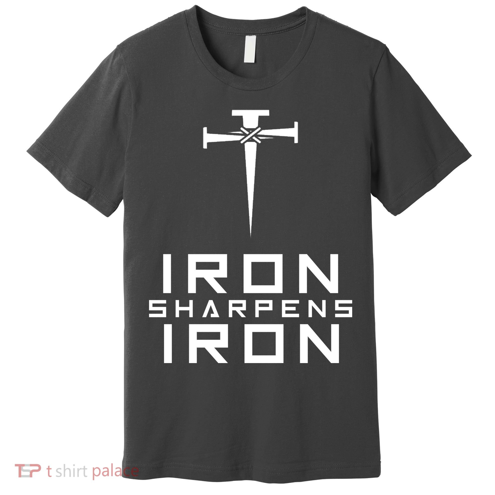 Iron Sharpens Iron Christian Faith Premium T-Shirt