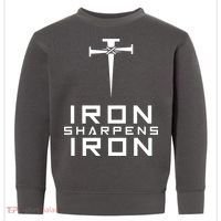 Iron Sharpens Iron Christian Faith Toddler Sweatshirt thumb 0