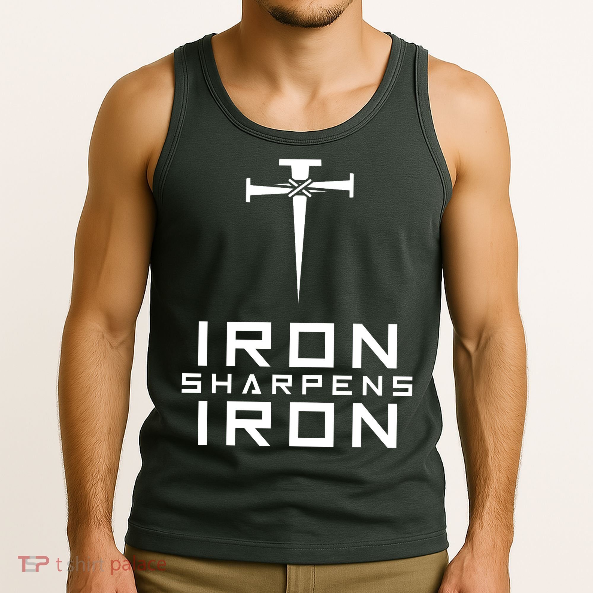Iron Sharpens Iron Christian Faith Tank Top
