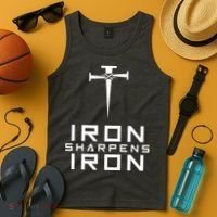Iron Sharpens Iron Christian Faith Tank Top thumb 4
