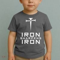 Iron Sharpens Iron Christian Faith Toddler T-Shirt thumb 2
