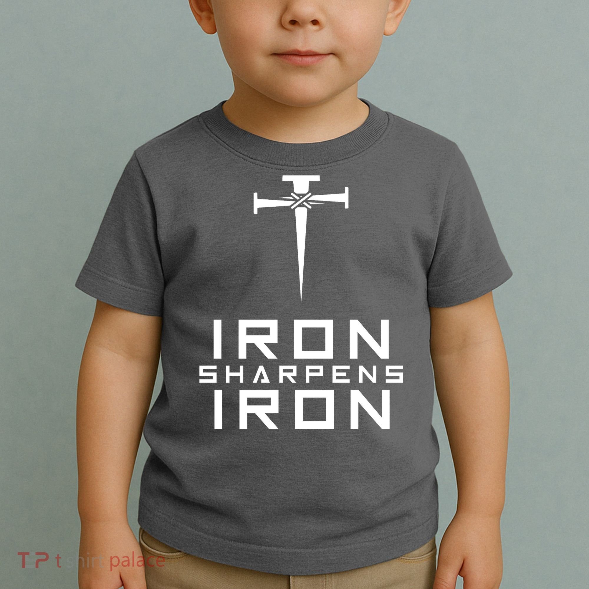 Iron Sharpens Iron Christian Faith Toddler T-Shirt