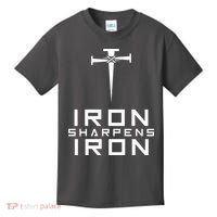 Iron Sharpens Iron Christian Faith Kids T-Shirt thumb 0