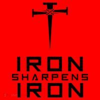 Iron Sharpens Iron Christian Faith Santa Hat thumb 1