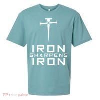 Iron Sharpens Iron Christian Faith Sueded Cloud Jersey T-Shirt thumb 0