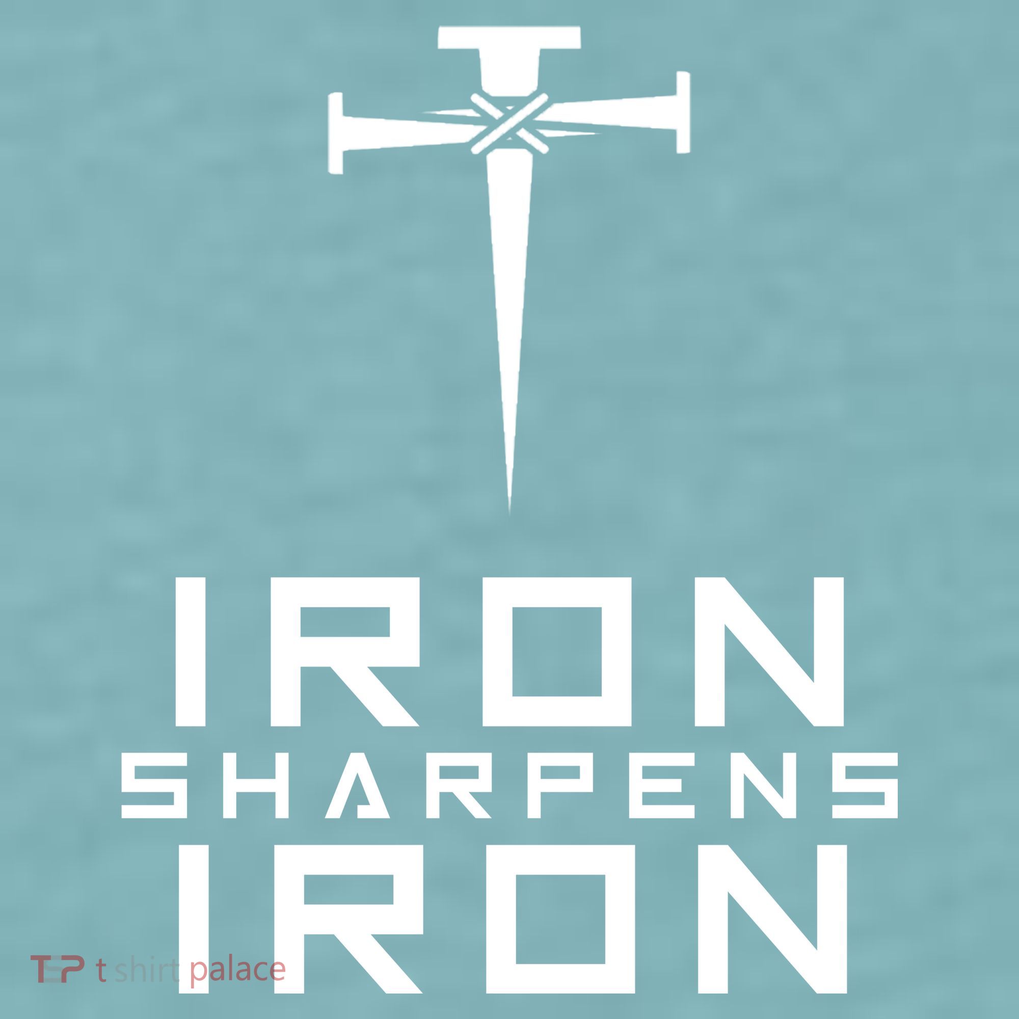 Iron Sharpens Iron Christian Faith Sueded Cloud Jersey T-Shirt