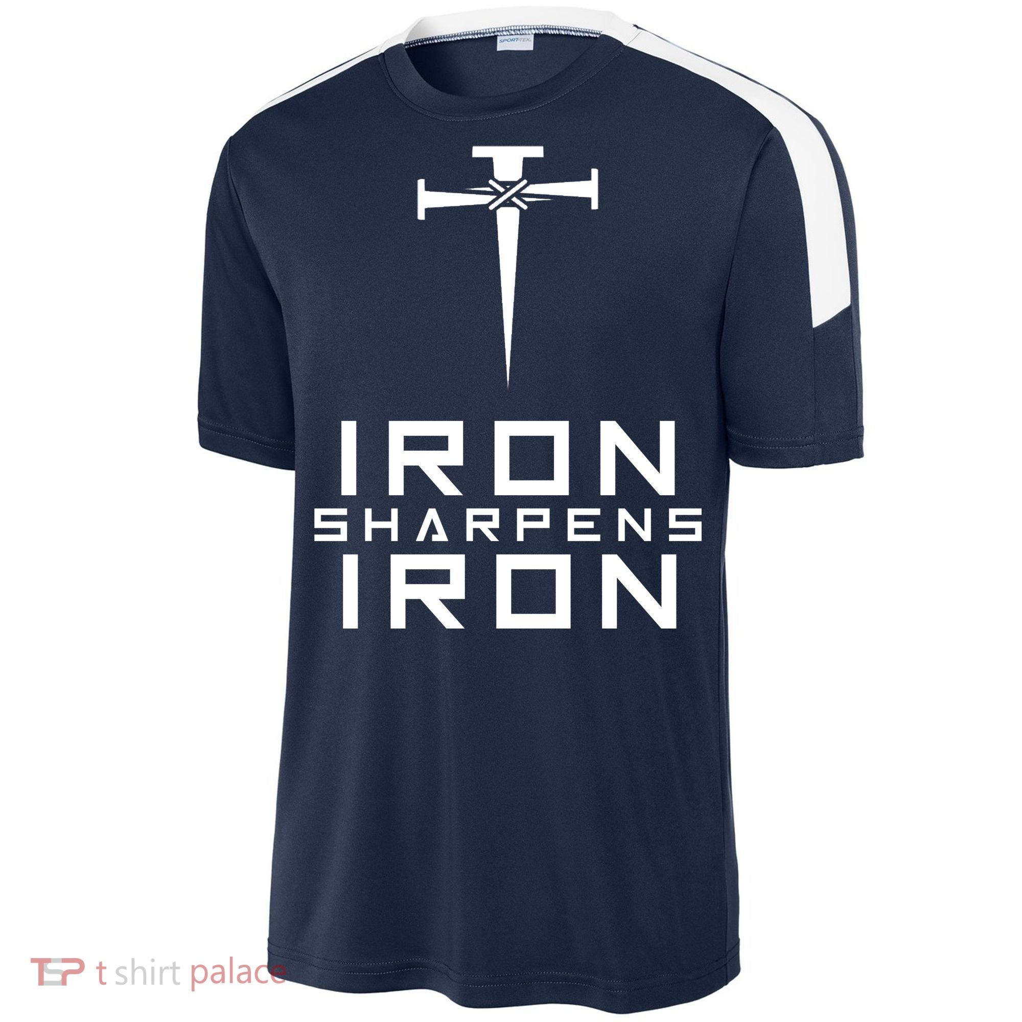Iron Sharpens Iron Christian Faith Sport-Tek Competitor United Soccer Jersey