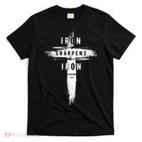 Iron Sharpens Iron Proverbs 2717 Christian T-Shirt thumb 0