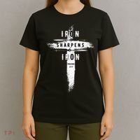 Iron Sharpens Iron Proverbs 2717 Christian T-Shirt thumb 4