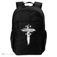 Iron Sharpens Iron Proverbs 2717 Christian Backpack thumb 0
