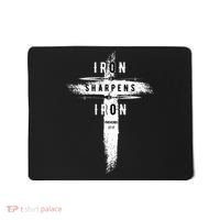 Iron Sharpens Iron Proverbs 2717 Christian Mousepad thumb 0