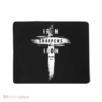 Iron Sharpens Iron Proverbs 2717 Christian Mousepad