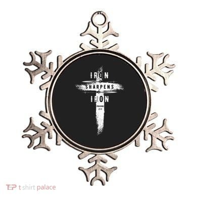 Iron Sharpens Iron Proverbs 2717 Christian Ornament