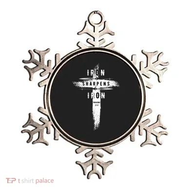 Iron Sharpens Iron Proverbs 2717 Christian Ornament