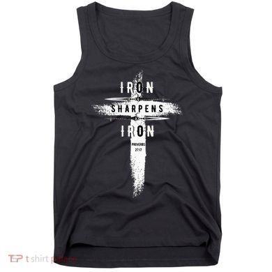 Iron Sharpens Iron Proverbs 2717 Christian Tank Top