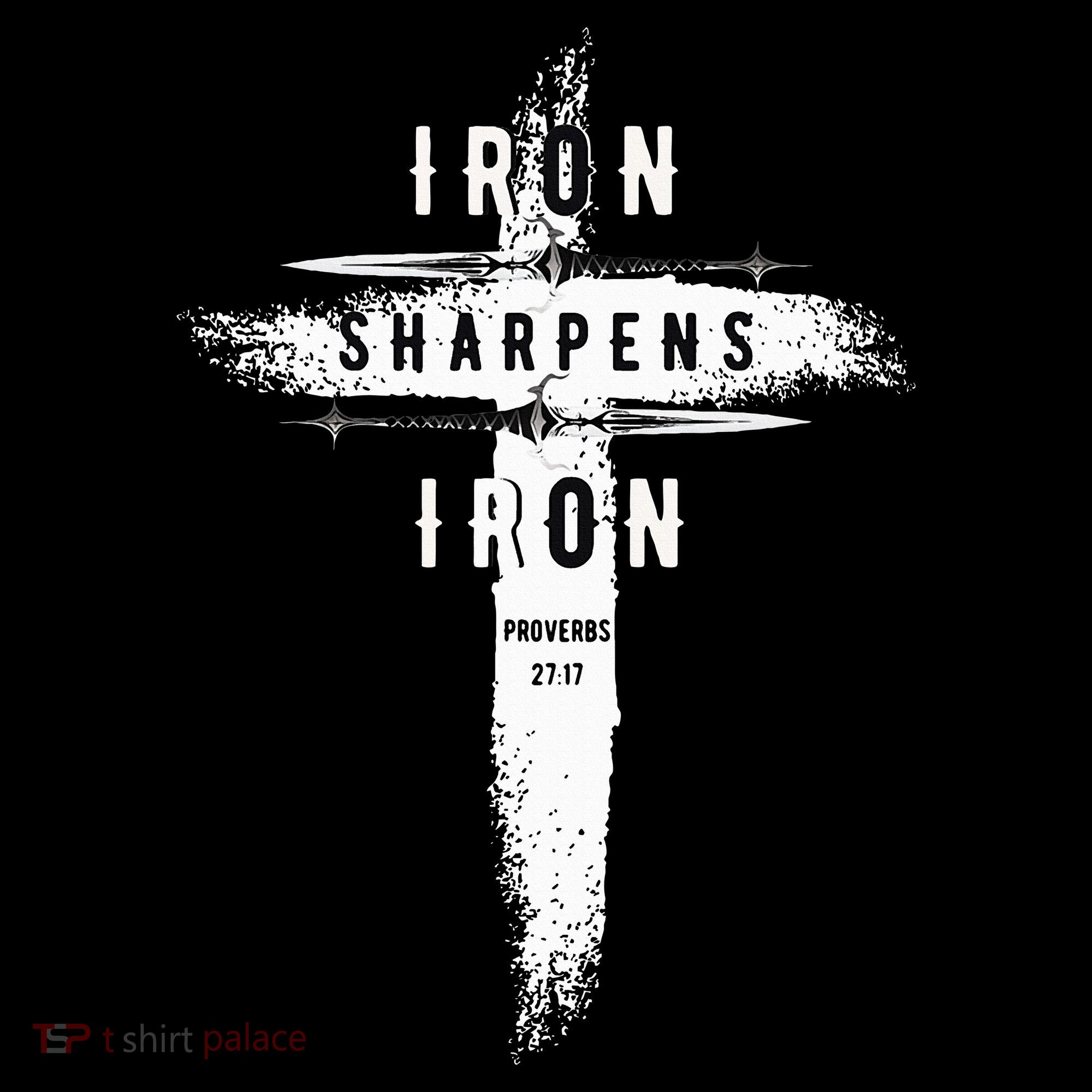 Iron Sharpens Iron Proverbs 2717 Christian Women's Long Sleeve Shirt