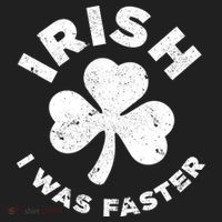 Irish Shamrock, I Was Faster Happy St Patrick Day Outfits Beanie thumb 2