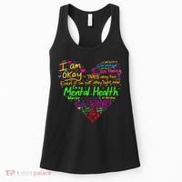I'm Strong I'm Okay Funny Mental Health Awareness Women's Tank Top thumb 0