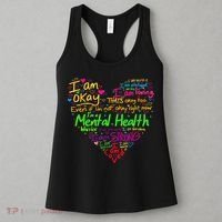I'm Strong I'm Okay Funny Mental Health Awareness Women's Tank Top thumb 3