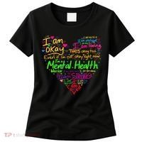 I'm Strong I'm Okay Funny Mental Health Awareness Women's T-Shirt thumb 0