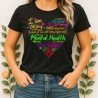 I'm Strong I'm Okay Funny Mental Health Awareness Women's T-Shirt thumb 2