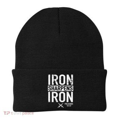 Iron Sharpens Iron Proverbs 27:17 Christian Beanie
