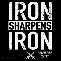 Iron Sharpens Iron Proverbs 27:17 Christian Coaster thumb 2