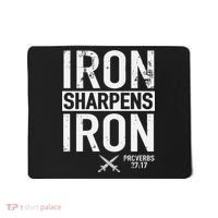 Iron Sharpens Iron Proverbs 27:17 Christian Mousepad thumb 0