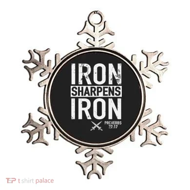 Iron Sharpens Iron Proverbs 27:17 Christian Ornament