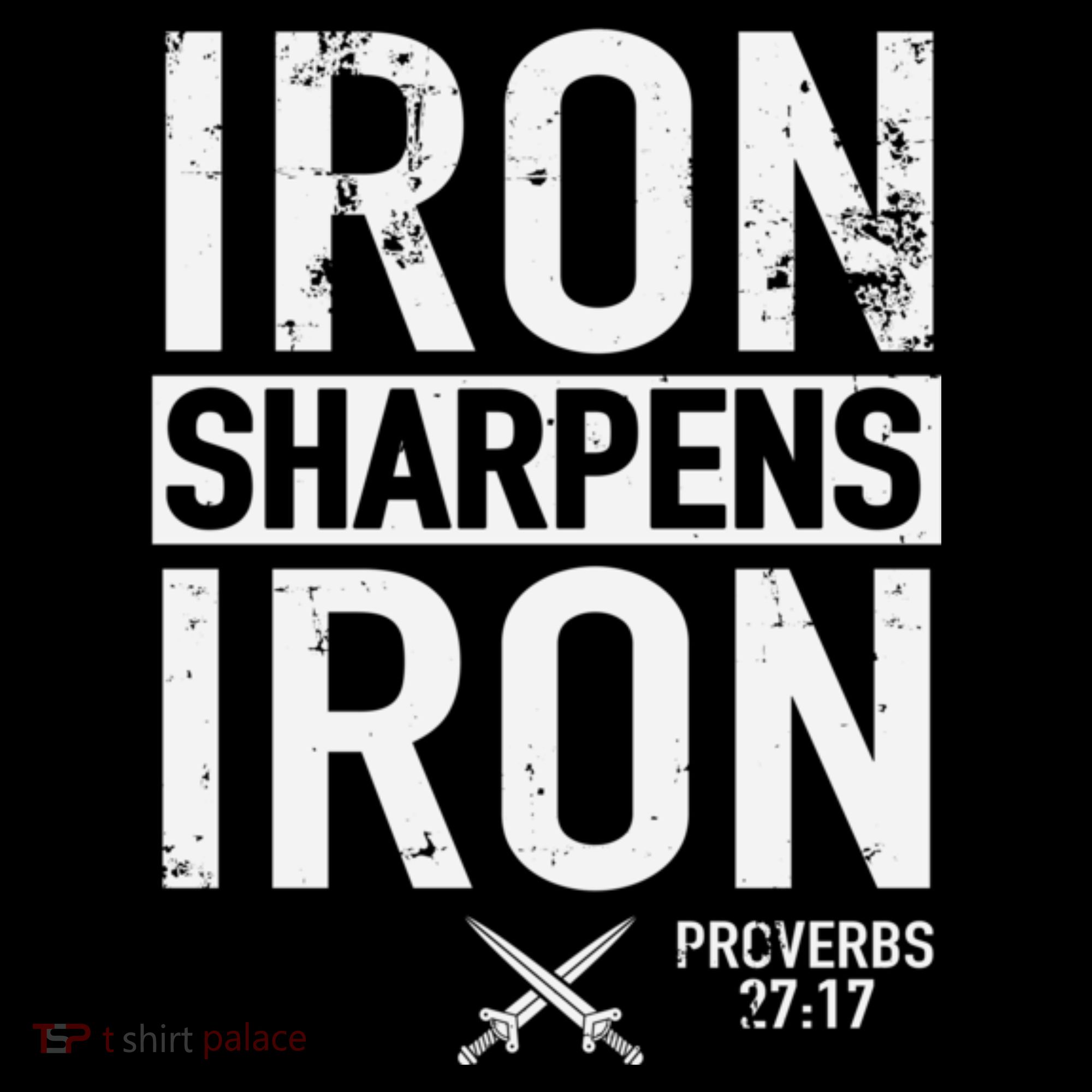 Iron Sharpens Iron Proverbs 27:17 Christian Women's Long Sleeve Shirt
