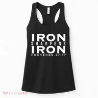 Iron Sharpens Iron Proverbs 2717 Women's Tank Top thumb 0