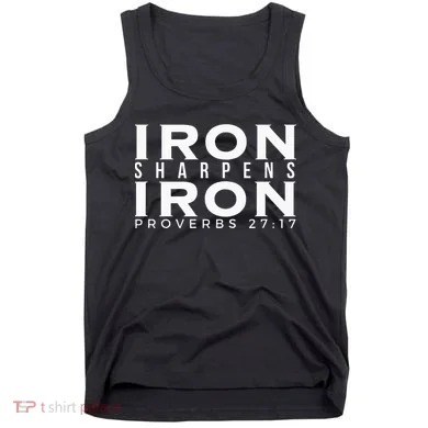 Iron Sharpens Iron Proverbs 2717 Tank Top
