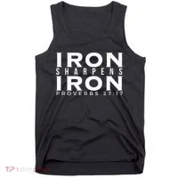 Iron Sharpens Iron Proverbs 2717 Tank Top thumb 0