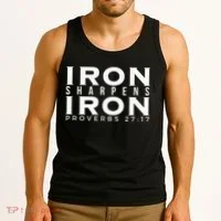 Iron Sharpens Iron Proverbs 2717 Tank Top thumb 3