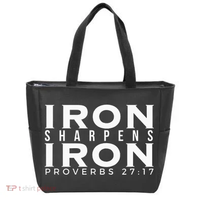 Iron Sharpens Iron Proverbs 2717 Tote Bag
