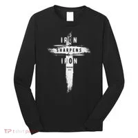 Iron Sharpens Iron Proverbs 2717 Christian Long Sleeve Shirt thumb 0